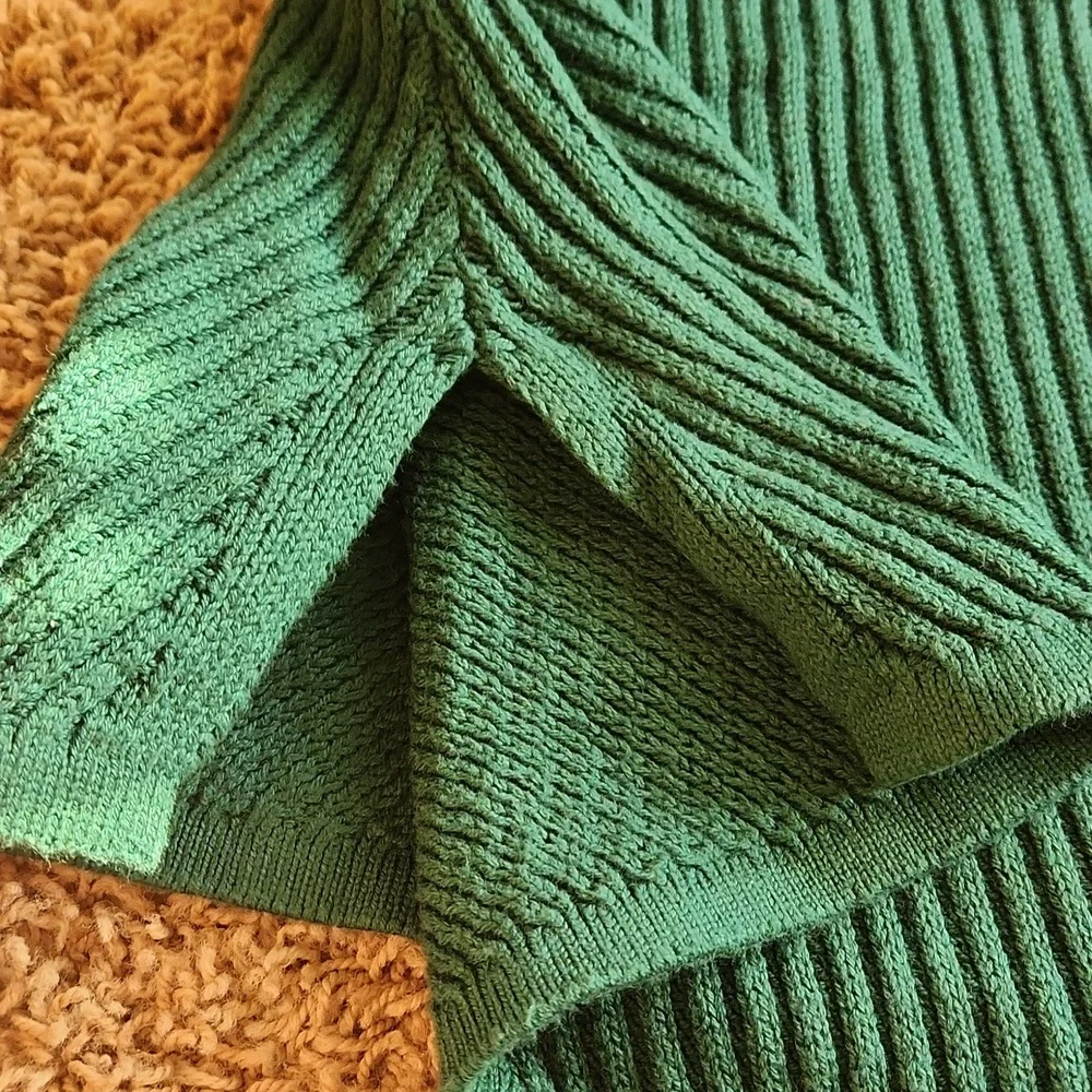 Jessica London Teal Ribbed Women's Sweater - Picture 3 of 7